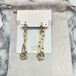 Kendra Scott Gold Ryder linear earrings